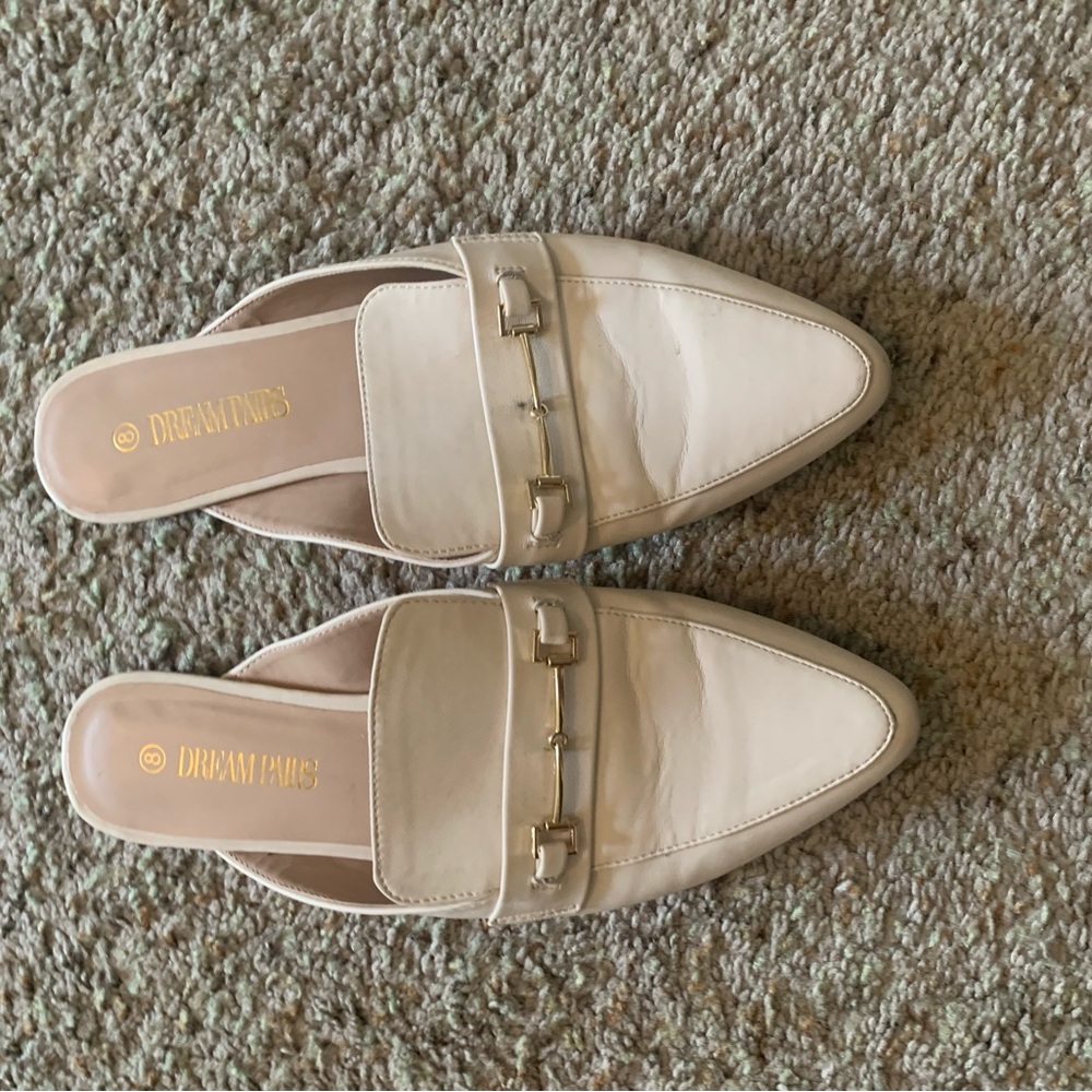 Dream Pairs Women's White Loafers